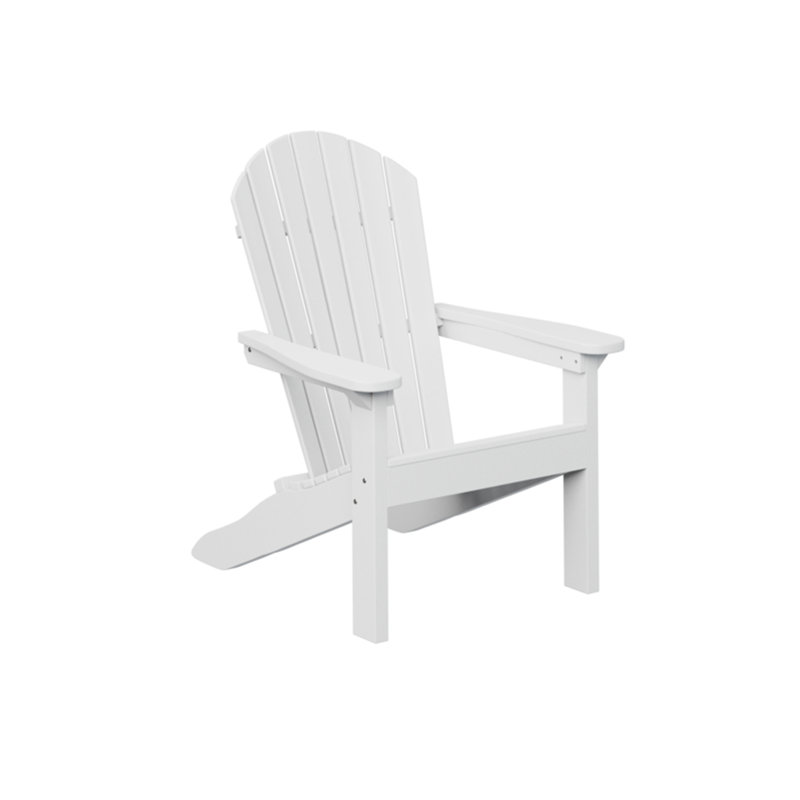 Berlin Gardens Kids Comfo Back Adirondack Chair, White