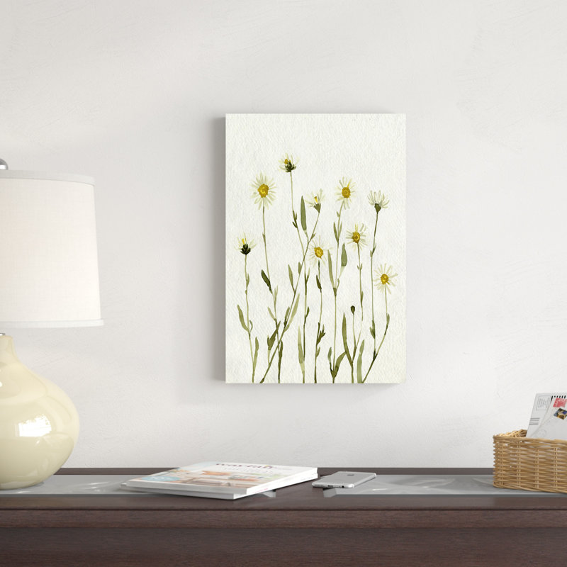 Marguerites blanches antiques II, H 18 po x l 12 po