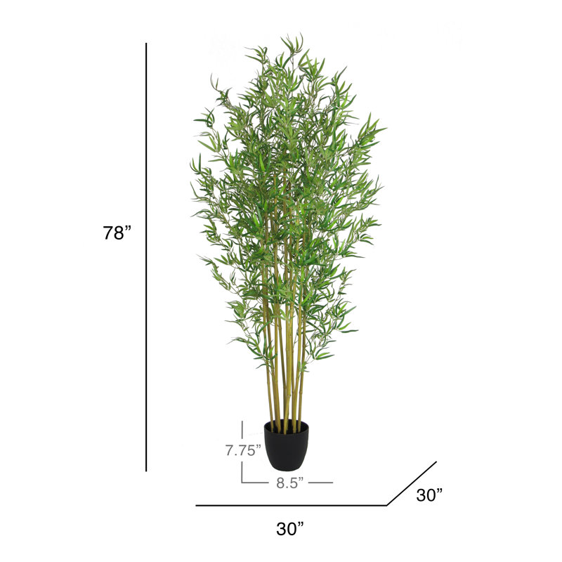 78'' Faux Bamboo Tree in Pot