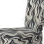 Chaise d'appoint rembourrée noire et blanche Elegance I - noir et blanc