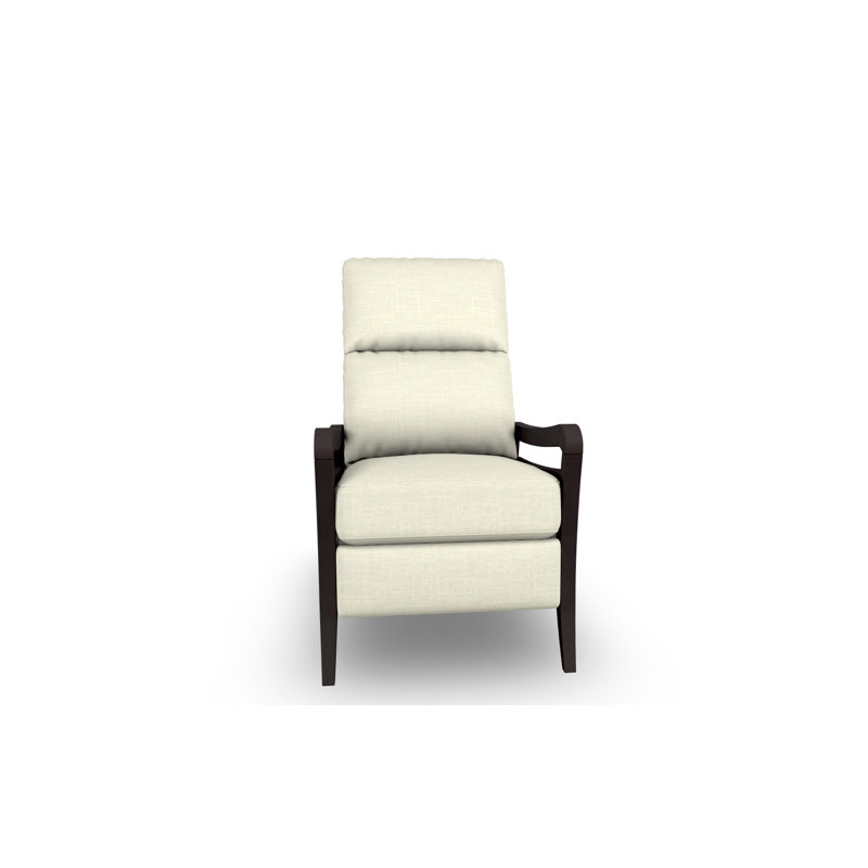 Modern High Leg Recliner, Espresso, Pearl