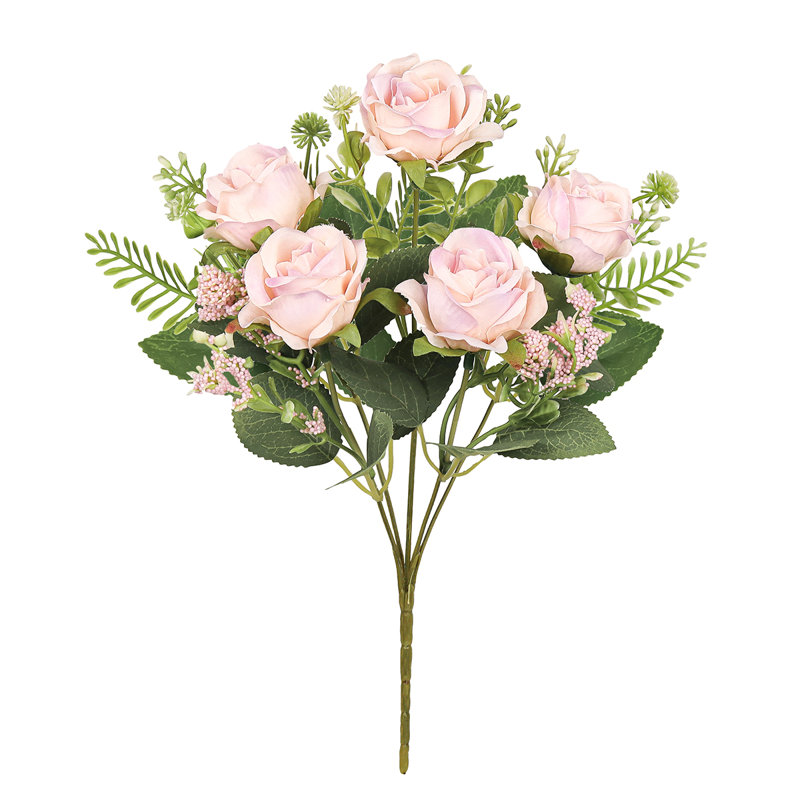 Bouquet de petites fleurs artificielles, Rosé