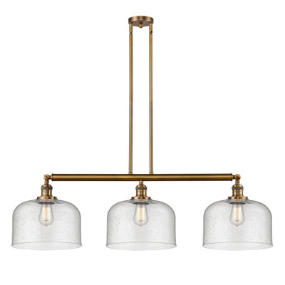 Bell - Luminaire suspendu pour îlot de cuisine 3 lumières 42 " 