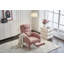 Chaise berçante en tissu avec repose-pieds Teddy-199263664
