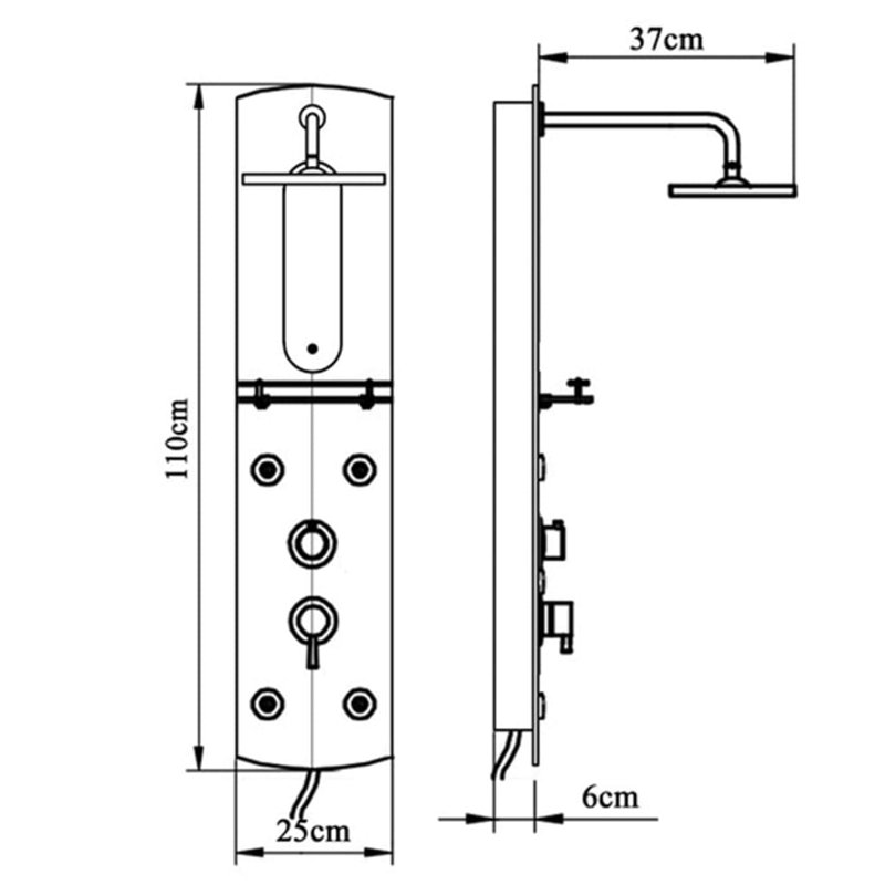 Renton Shower Tower Panel