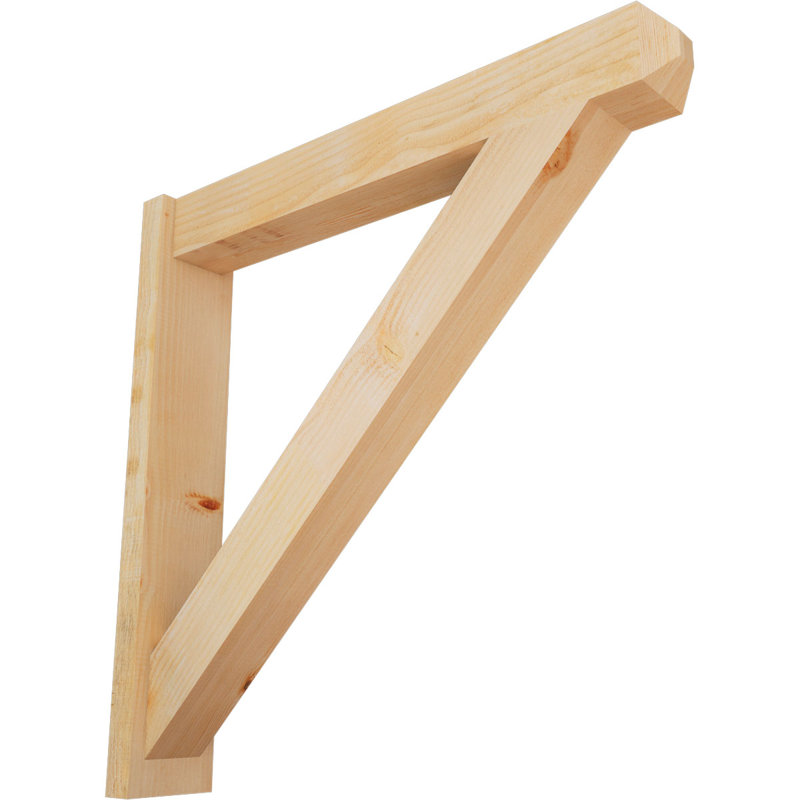 Artisan traditionnel en bois rustique, P 36 po x H 36 po, Sapin Douglas de 6 po (sciage brut)