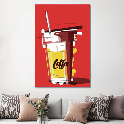 Peach Coffee Hour by Ohab TBJ - Gallery-Wrapped Canvas Giclée on Canvas