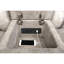 Causeuse-fauteuil rembourrée taupe Brazelton-1538990859