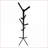 Coat Racks Free Standing 70"H Modern Industrial Metal with 8 Hooks | Black | Metal