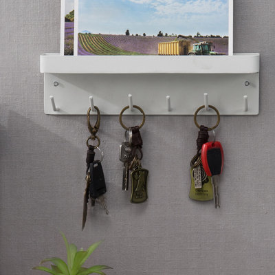 Carlise Wall Mail Organiser with Key Hooks