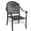 Ensemble de 7 pièces de mobilier de patio en aluminium coulé avec coussins bleus