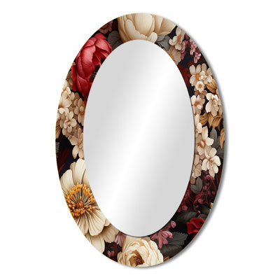 Treport - Pink Oval Wall Mirror Decor