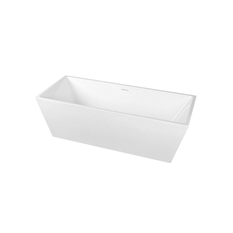 Ethen 67" x 29.5" Freestanding Soaking Acrylic Bathtub