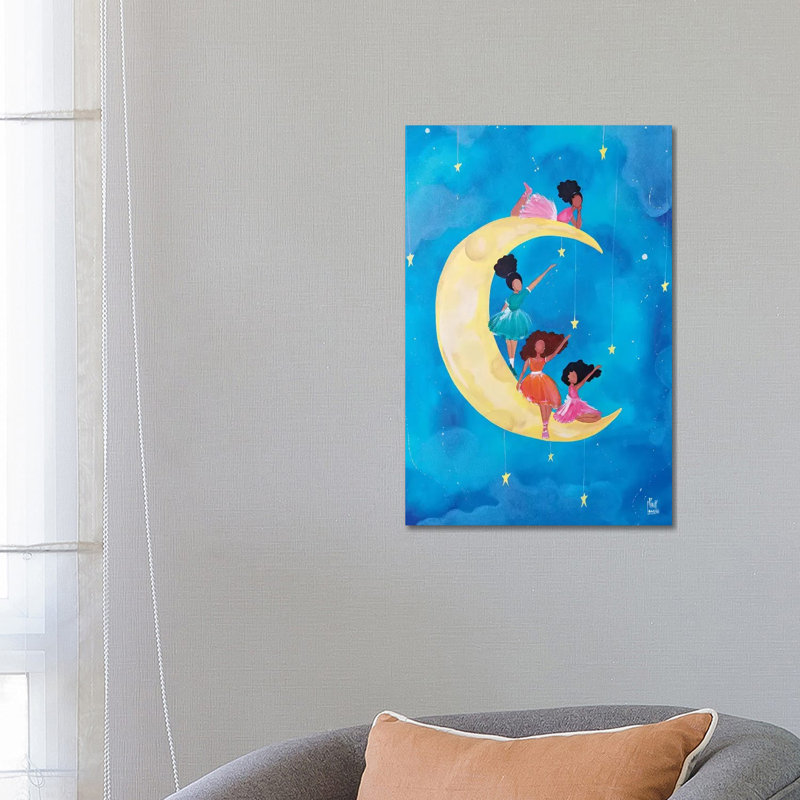 « REACH » par Pinklomein-impression d’art graphique, Pas de tapis, H 26 po x l 18 po x 1,5 po, Toile tendue