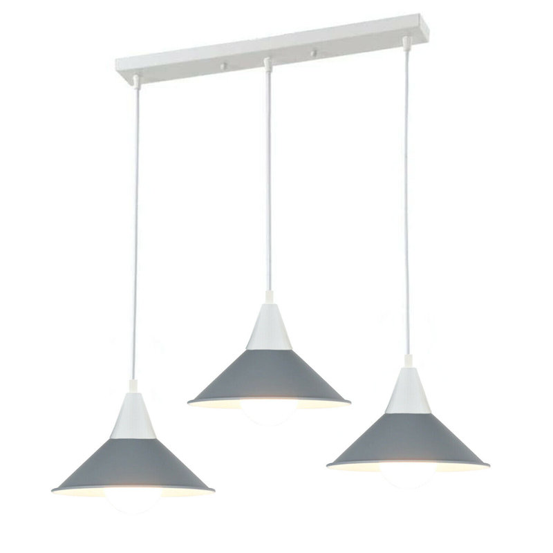 Whiting 3 - Light Kitchen Island Pendant, Grey