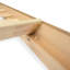 Cadre de lit Queen classique en bois massif, fini bois flotté-711271677-711096699