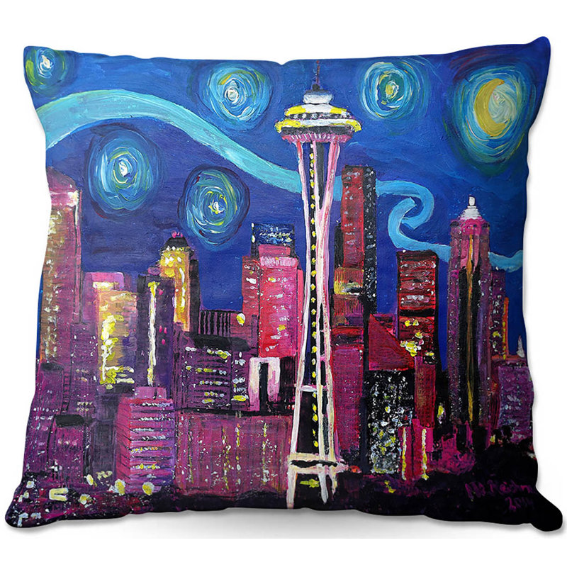  Housse et insert de coussin Couch Starry Night Seattle, 16 po x 1 po