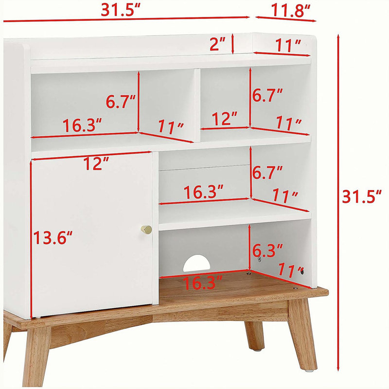 Armoire de rangement de couleur assortie avec base et pieds en bois massif, bibliothèques pour armoire de salle de bain