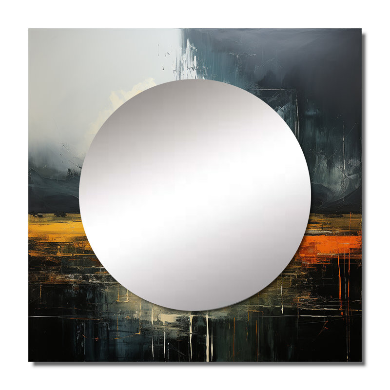 Quantae - Miroir carré pour décor mural, 23 po x 23 po