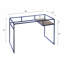 Bureau Yasin avec plateau en verre et finition bleue-1778444574