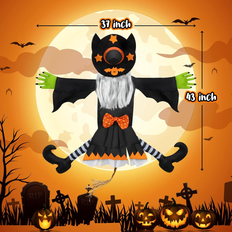 Crashing Witch Decor, Halloween Halloween