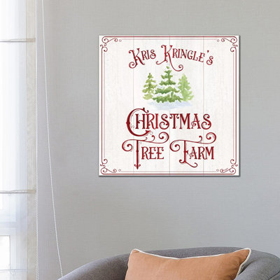" Vintage Christmas Signs VI-Tree Farm " by Tara Reed