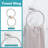 Bathroom Hardware Set - 5 Piece Towel Bar, Toilet Paper Holder, Towel Ring And Robe Hooks - Stainless Steel Wall Mounted Set With Dual Base Design For Enhanced Stability-114389812