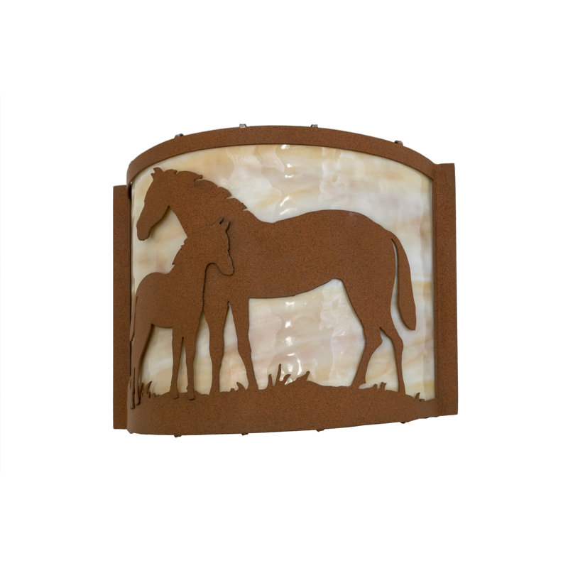 Rustic Lodge Flush Mounted Sconce
