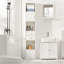 Fishel Freestanding Linen Cabinet
