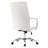 Dumond Modern Y-Stitched Executive Chair – Leather Ribbed Office Chair with Chrome Steel Base – Ergonomic Mid-Century Swivel Task Chair-68074399