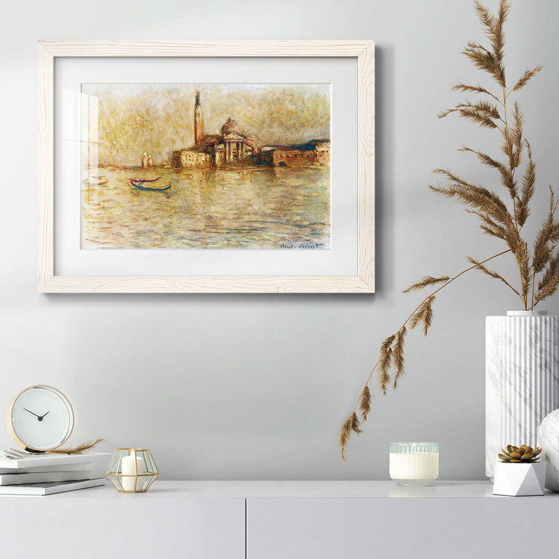 San Giorgio Maggior, 1908 05 - Peinture à cadre unique, Blanc, H 22 po x l 32 po x P 1,5 po
