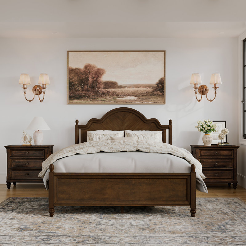 Orwell Solid Wood Piece Bedroom Set, Queen