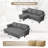 79''  L Shaped Upholstered Sleeper Sofa with 2 side storage bags-191365337