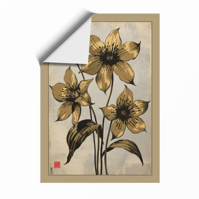 Daffodil Study Botanical - Framed Print