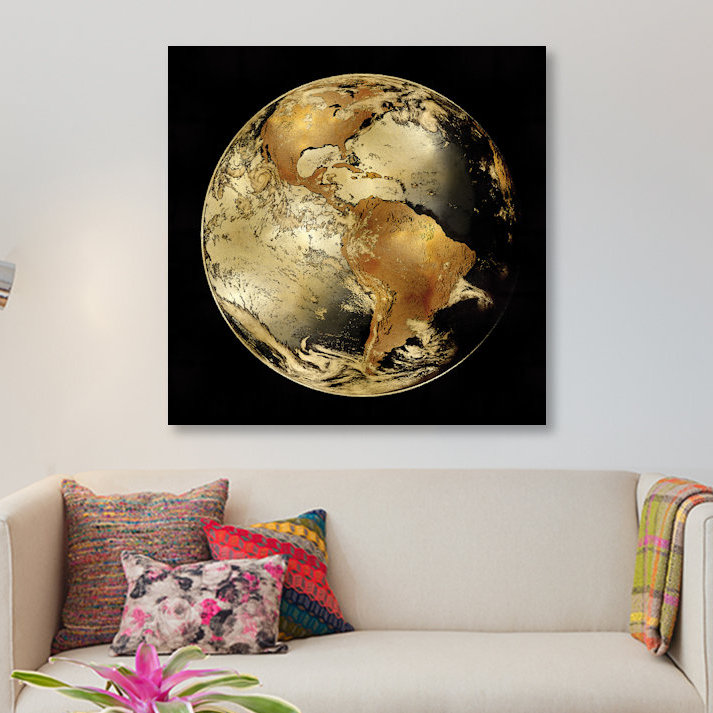 « world turn iv », reproduction d’impression sur toile, H 16 po x l 16 po x P 1 po, Papier d'art encadré noir, Blanc