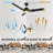 3 - Blade LED Smart Ceiling Fan with Light-91062340-101830623