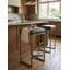 Tabouret de bar en cuir gris-1851920753