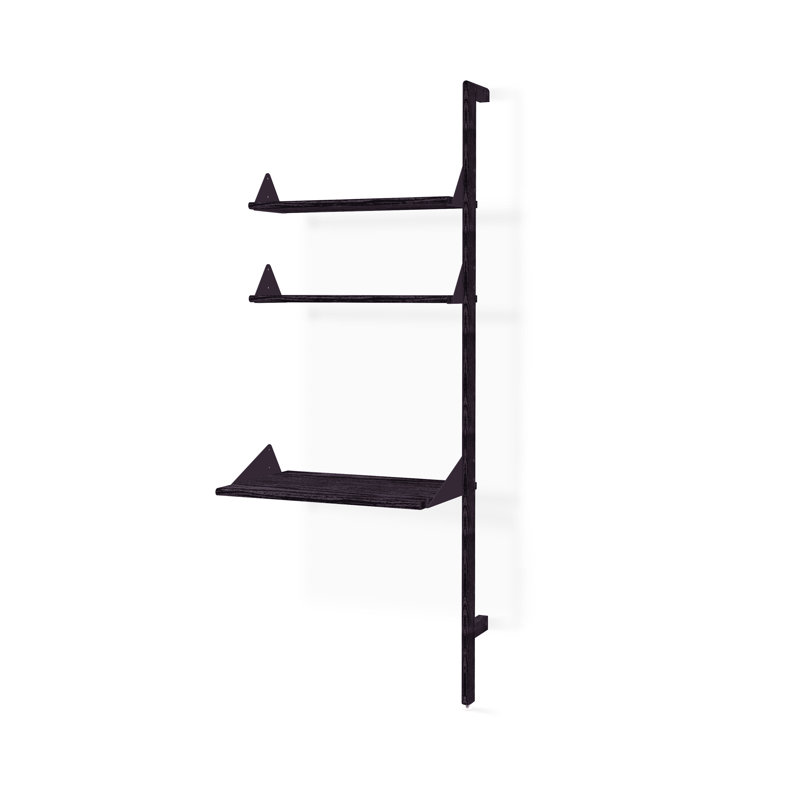 Branch Desk Shelving Unit Add-on, Black