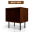 Table de chevet en bois massif à 2 tiroirs - Table de chevet moderne Mid-Century, table de chevet pour la chambre à coucher et le salon avec pieds en métal robustes, capacité robuste de 154 lb, facile à assembler-704761604