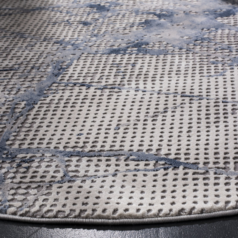 Ramon Performance Abstract Rug, Round 6'7"