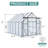 8X10ft Double Door Polycarbonate Greenhouse Raised Base And Anchor Aluminum Heavy Duty Walk-In Greenhouses For Outdoor Backyard In All Season-123375621-123375622