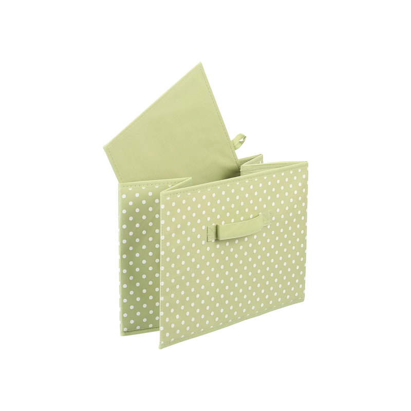 Rebrilliant Fabric Decorative Bin, Green