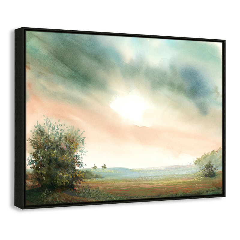 «Valaida Edge Print» par Dena Ann Adams, Espresso, H 31,5 po x l 41,5 po