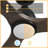 48"  3 - Blade LED Smart Standard Ceiling Fan with Remote Control and Light Kit Included.