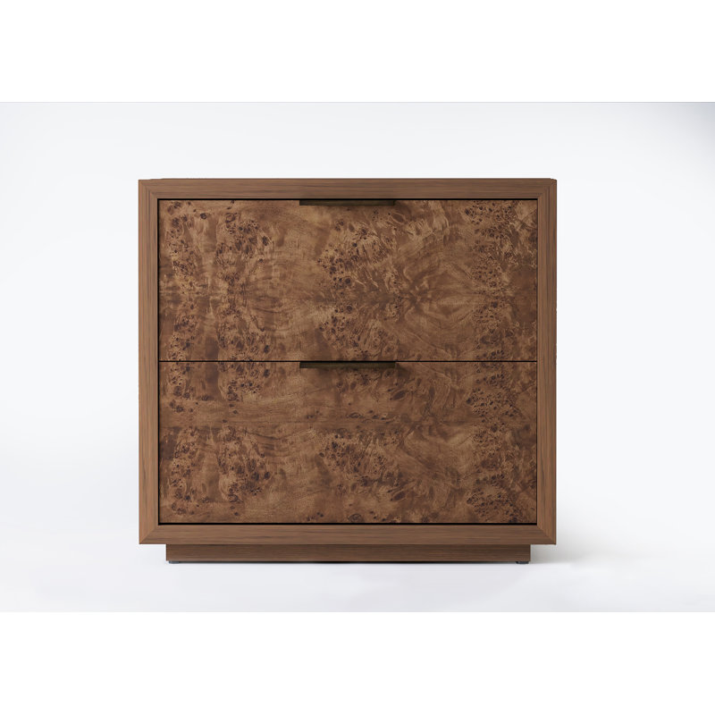 Table de chevet Rosen, naturel, Noyer