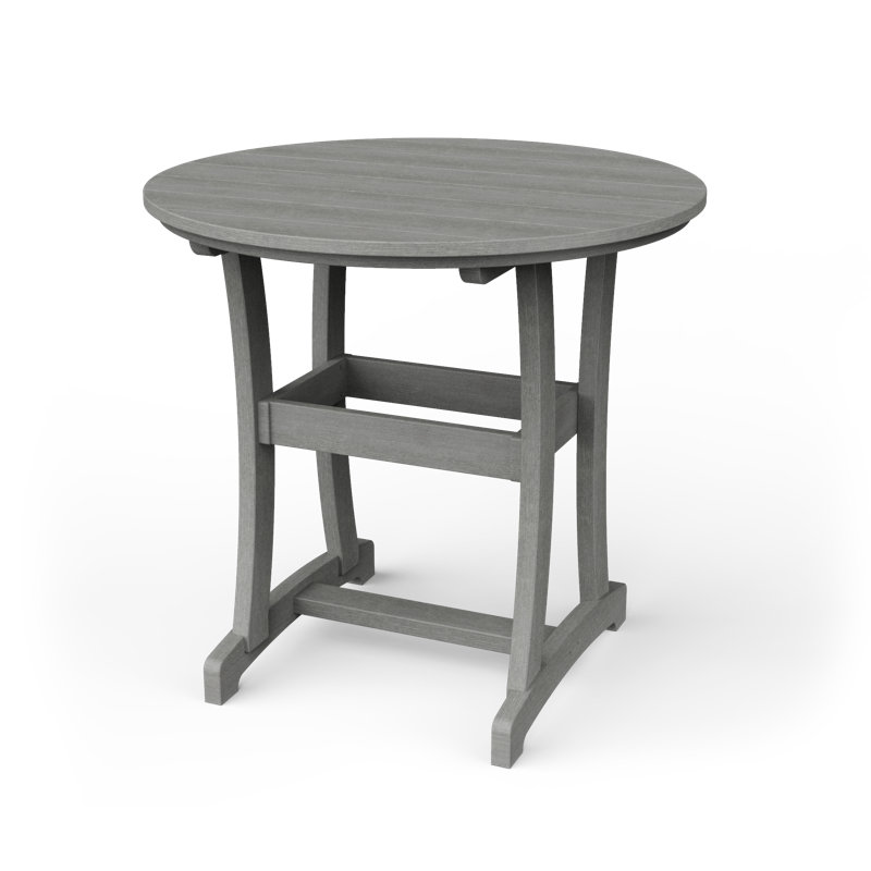 Table de bar Stella, H 42 po x l 42 po x P 42 po, Bois flottant gris