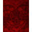 Tapis rouge en laine unique 3 pi 1 po x 5 pi Huckaby
