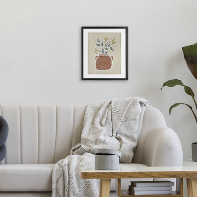 Clarence Flower Bouquet Framed Print Under Glass, design by Beki Marquardt