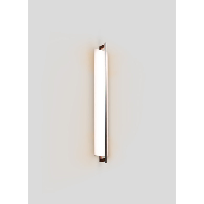 Merus 40" LED Dimmable Wall Sconce, 3500K, 277V AC, Walnut