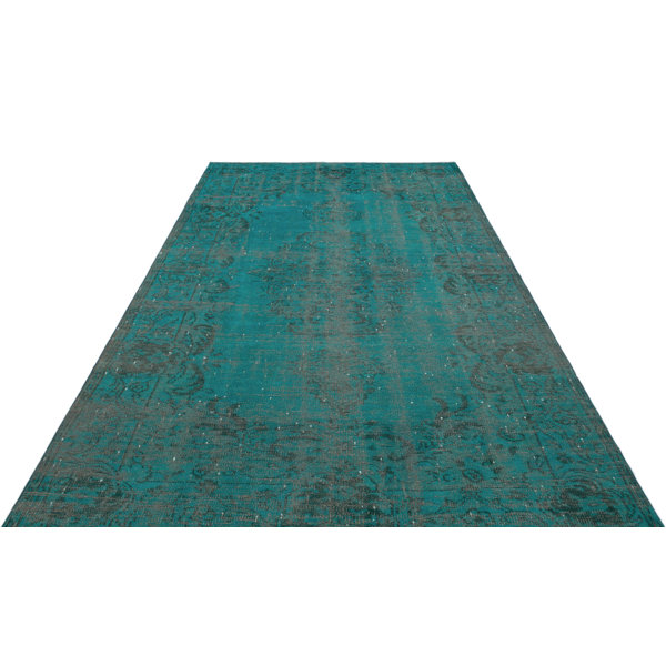 Lofy Atina Wool Turquoise Indoor/Outdoor Rug | Wayfair